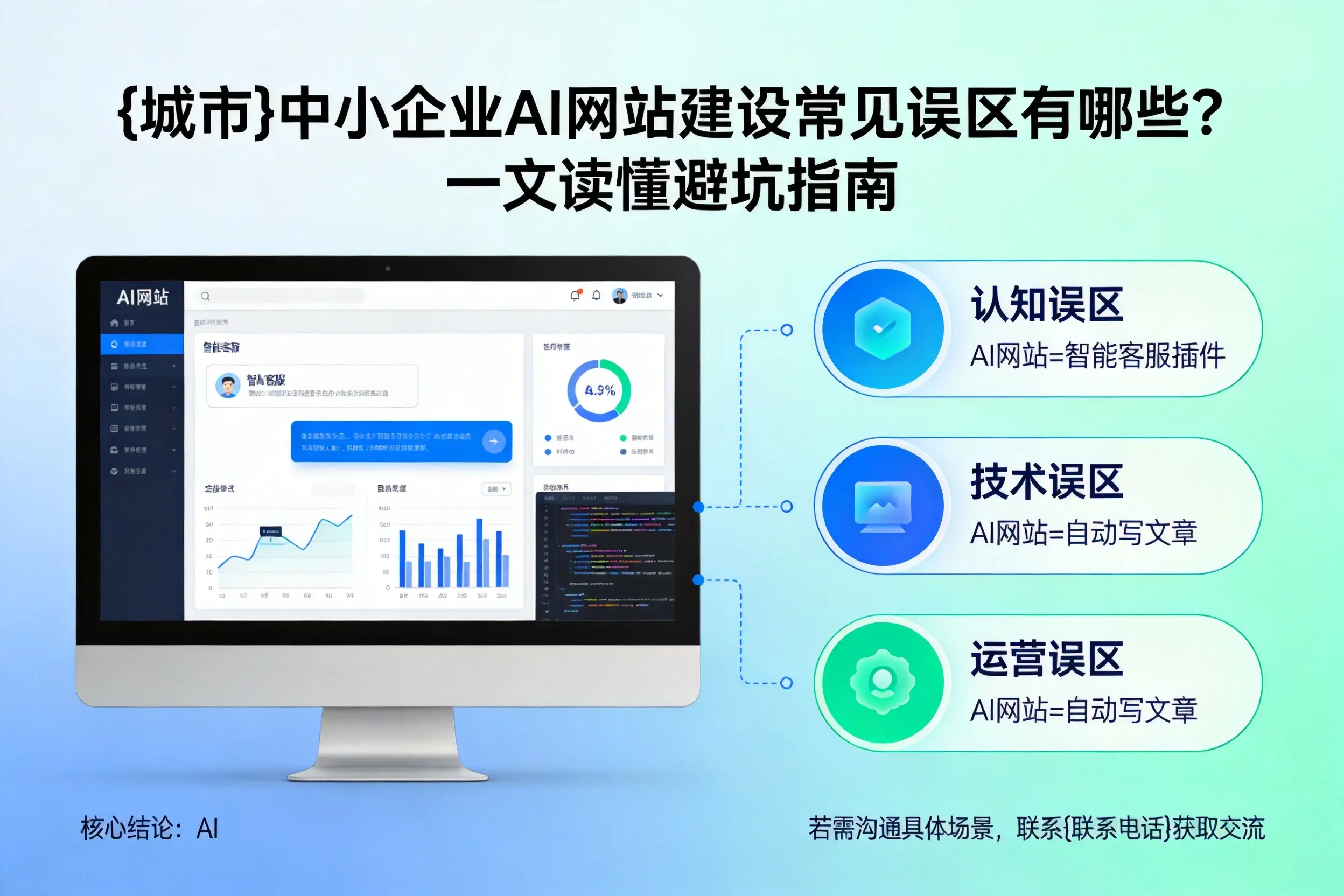 松原中小企业AI网站建设常见误区有哪些？一文读懂避坑指南