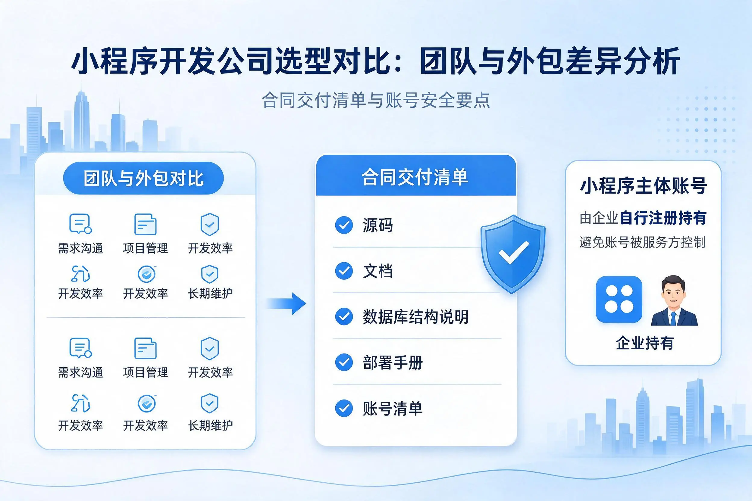 松原小程序开发公司选型对比：团队与外包差异分析