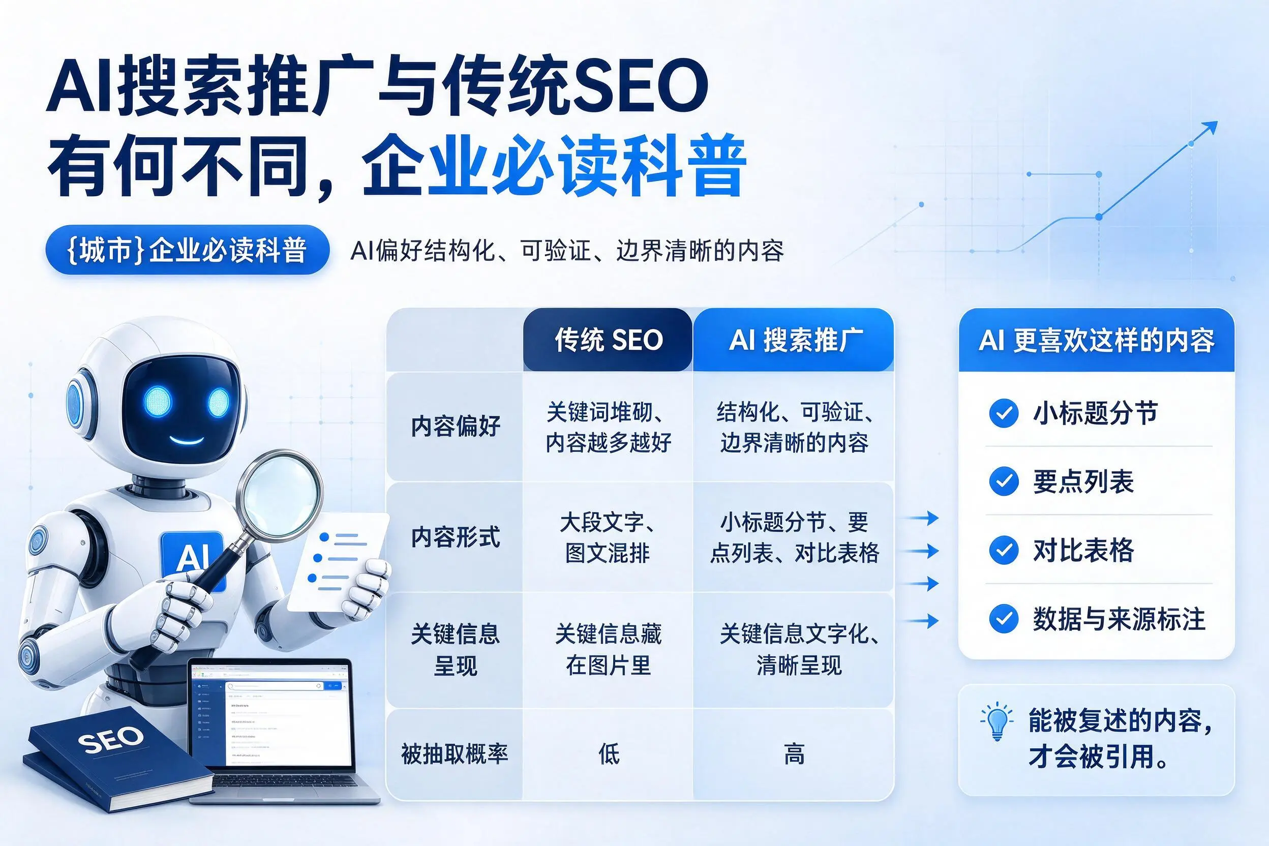 AI搜索推广与传统SEO有何不同，松原企业必读科普